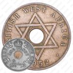 1 пенни 1952, без букв [Британская Западная Африка]