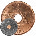 1 пенни 1952, H, знак монетного двора: "H" - Хитон, Бирмингем [Британская Западная Африка]