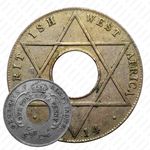 1/10 пенни 1914, без обозначения монетного двора [Британская Западная Африка]