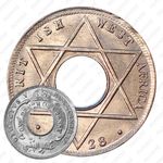 1/10 пенни 1928, H, знак монетного двора: "H" - Хитон, Бирмингем [Британская Западная Африка]