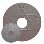 1/2 пенни 1914, K, знак монетного двора: "K" - Кингз Нортон Металл, Бирмингем [Британская Западная Африка]