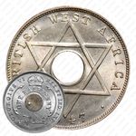 1/2 пенни 1947, H, знак монетного двора: "H" - Хитон, Бирмингем [Британская Западная Африка]