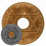 1/2 пенни 1952, H, знак монетного двора: "H" - Хитон, Бирмингем [Британская Западная Африка]