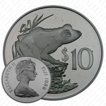 10 долларов 1986, 25 лет Всемирному фонду дикой природы [Австралия] Proof