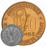 10 франков 1959 [Западная Африка (BCEAO)]