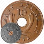 10 центов 1936, H, Эдуард VIII [Восточная Африка]