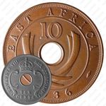 10 центов 1936, KN, Эдуард VIII [Восточная Африка]