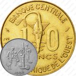 10 франков 1990 [Западная Африка (BCEAO)]