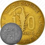 10 франков 1992 [Западная Африка (BCEAO)]