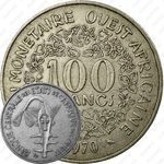 100 франков 1970 [Западная Африка (BCEAO)]