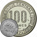100 франков 1972 [Габон]