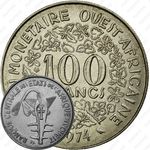 100 франков 1974 [Западная Африка (BCEAO)]