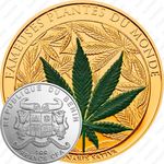 100 франков 2010, Конопля посевная (Cannabis sativa) (золото) [Бенин]