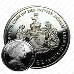 2 фунта 2009, Первая юбилейная монета [Британская Территория в Индийском Океане]