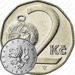 2 кроны 1994, кленовый лист, знак монетного двора: "кленовый лист" - Виннипег, Канада [Чехия]