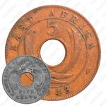 5 центов 1943 [Восточная Африка]