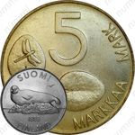 5 марок 1993, M