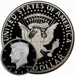 50 центов 2017, S, Kennedy Half Dollar (Кеннеди) [США] Proof