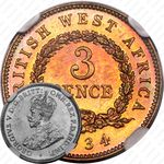 3 пенса 1934 [Британская Западная Африка]