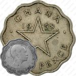 3 пенса 1958 [Гана]
