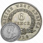 6 пенсов 1913, без обозначения монетного двора [Британская Западная Африка]