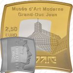 2,5 евро 2016, 10 лет музею современного искусства Великого князя Жана (MUDAM) [Люксембург] Proof