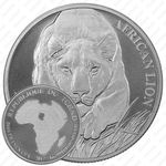 5000 франков 2017, Африканский лев (African Lion) [Чад]