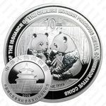 10 юань 2009, 30 лет современным монетам Китая из драгоценных металлов - Панда [Китай]