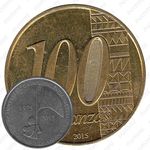 100 кванз 2015, 40 лет независимости [Ангола]
