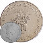 1 доллар 1996, 70 лет со дня рождения Королевы Елизаветы II [Бермудские Острова]