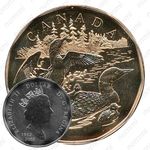 1 доллар 2002, Семья гагар [Канада]