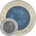 25 евро 2003, Серебро/Ниобий - 700 лет городу Халль в Тироле [Австрия]