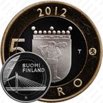 5 евро 2012, Исторические регионы Финляндии. Строения - Лапландия [Финляндия]
