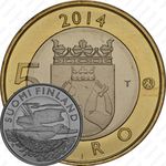 5 евро 2014, Исторические регионы Финляндии. Животные - Карелия [Финляндия]