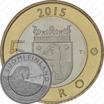 5 евро 2015, Исторические регионы Финляндии. Животные - Сатакунта [Финляндия]