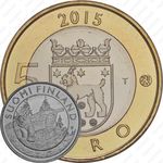 5 евро 2015, Исторические регионы Финляндии. Животные - Тавастия [Финляндия]