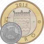 5 евро 2015, Исторические регионы Финляндии. Животные - Уусимаа [Финляндия]
