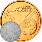 5 евроцентов 2009-2013 [Бельгия]