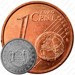 1 евроцент 2001-2005 [Монако]