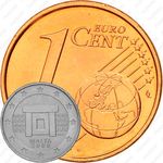 1 евроцент 2008-2019 [Мальта]