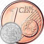 1 евроцент 2015-2019 [Литва]