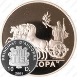 10 динеров 2001, Европа [Андорра]
