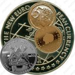 1000 шиллингов 1999, Монеты ЕВРО - Нидерланды, 5 центов [Уганда]