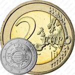 2 евро 2012, 10 лет евро наличными [Ирландия]