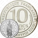 10 франков 1987, Тысячелетие династии Капетингов [Франция]