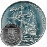 100 франков 1991, Древний корабль - Испанский галеон [Республика Конго]
