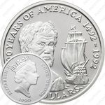 10 долларов 1990, 500 лет открытию Америки - Америго Веспуччи [Австралия]