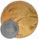 10 долларов 1993, Дельфин-белобочка [Австралия]