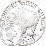 50 долларов 1990, Вымирающие виды - Бизон [Австралия]
