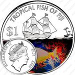 1 доллар 2009, Тропические рыбы - Огненный ангел [Австралия]